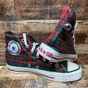 Vintage Converse Chuck Taylor High Jingle Bells Made In USA Men 4.5/ Women 6
